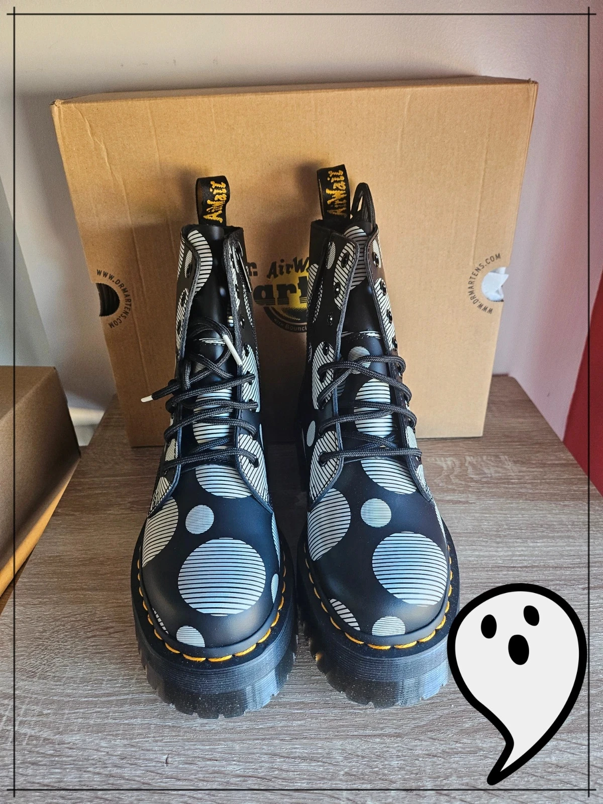Platform Dr. Martens Jadon met stippen (Polka Dot Smooth) Nieuw maat 37 – photo 2